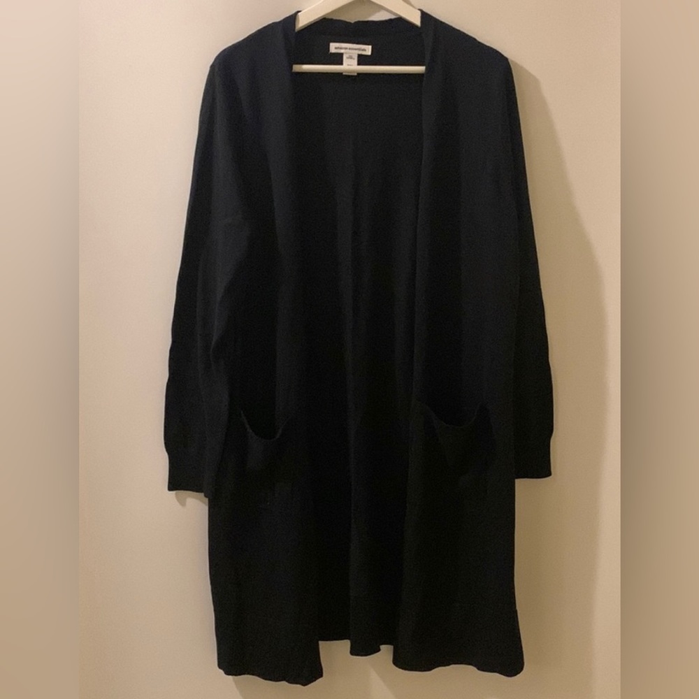 Amazon Essential Women Cardigan Long Top Sweater Sz Large
